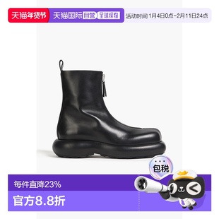 1h可退 香港直邮Jil Sander 吉尔 桑达 女士 拉链皮革踝靴 J15WU0