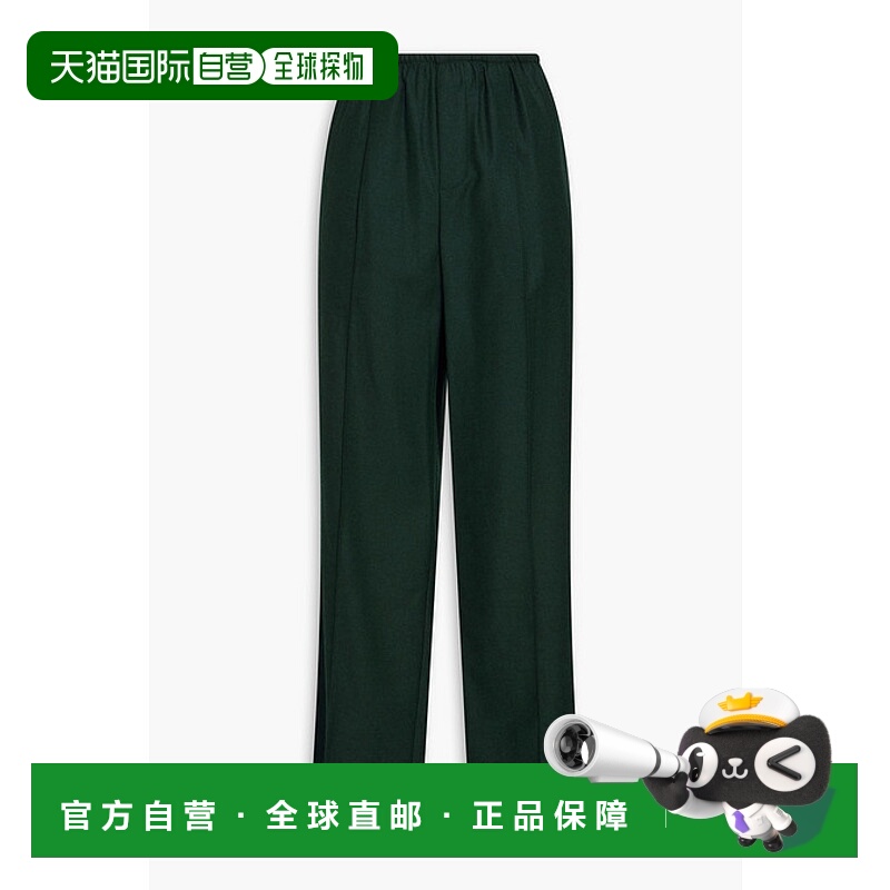 1h可退 香港直邮VINCE 女士 斜纹布阔腿裤 VO43522005 green绿色