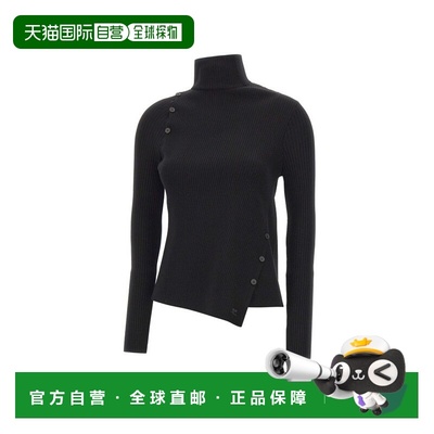 1h可退 香港直邮Courreges 女士 Oblique 扣款毛衣 425MPU258FI00