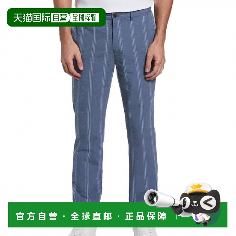 自营 original penguin白令海泡泡纱提花条纹裤 - bering sea 美