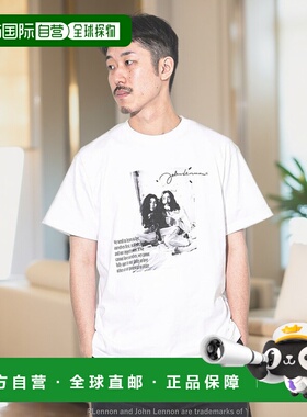1h可退 日本直邮BEAMS 男士John Lennon照片印花T恤 75081190176