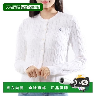 麻花针织开衫 Lauren拉夫劳伦女款 圆领内搭 Ralph 韩国直邮Polo