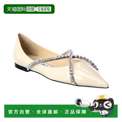 自营 Jimmy Choo Genevi专利平白 美国奥莱直发平底鞋