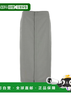 香港直邮FENDI 女士半身裙 FQ7572S9AF0BN8 SS2024 灰色 过膝长度