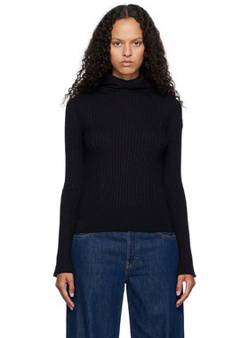 潮奢 Moncler 盟可睐 女士 黑色连帽衫 J20939G00004M1259