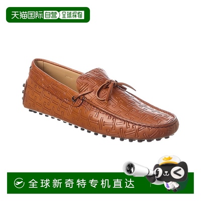 自营 tod'sTOD’s Logo Leather Driver - brown 【美国奥莱】直