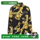 black黑色 1h可退 舒适时 男士 花纹衬衫 香港直邮versace 范思哲
