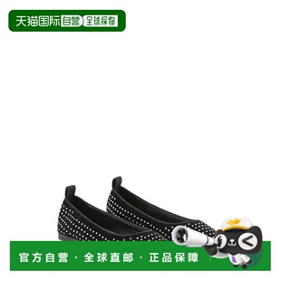 香港直邮MARC SS2025 JACOBS W60401K09B 黑色 女童平底鞋 1h可退