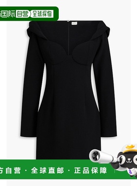 香港直邮magda butrym 女士 露肩羊毛混纺绉纱迷你连衣裙 PF23DRE