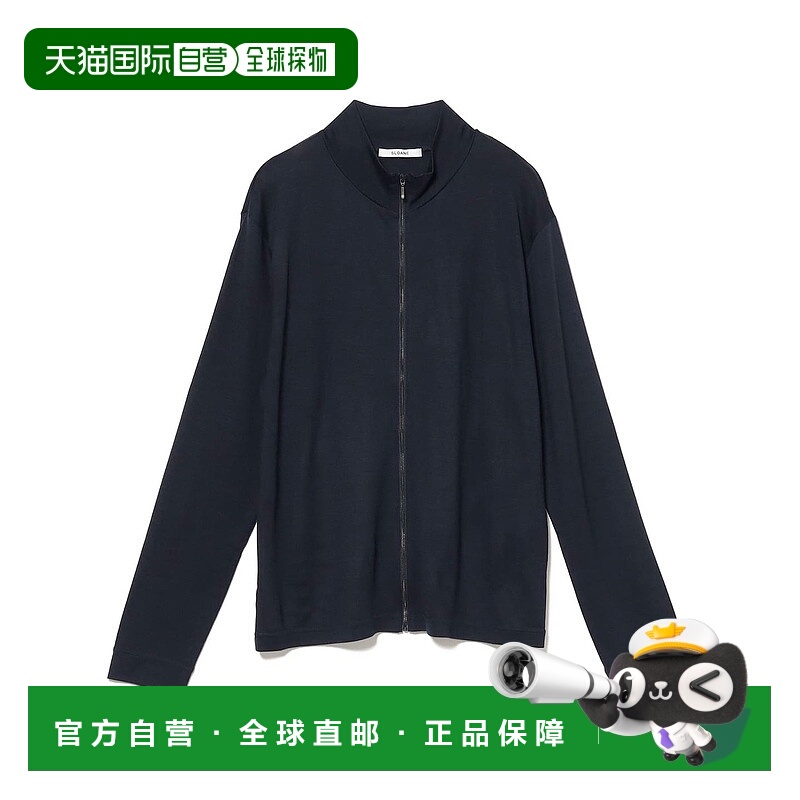 1h可退 日本直邮SLOANE 男装 全棉仿羊毛质感 立领半拉链针织衫 2