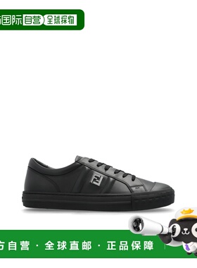 香港直邮FENDI 男士休闲鞋 7E1706NA7F0QA1 CO 黑色 Black leathe