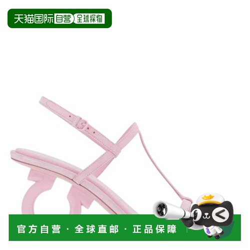 自营salvatore ferragamoFerragamo Elina Gancini高跟凉鞋-粉红