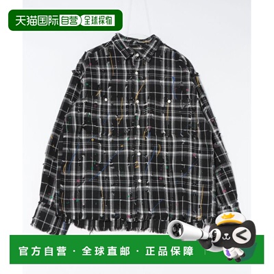 1h可退 日本直邮DANKE SCHON 男女同款 CHECK L/S SHIRTS 半损设