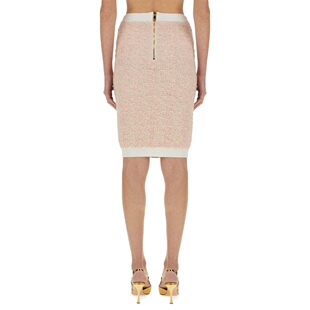 AW2025 FF1LC016KI72OIN 粉红色 女士半身裙 香港直邮BALMAIN