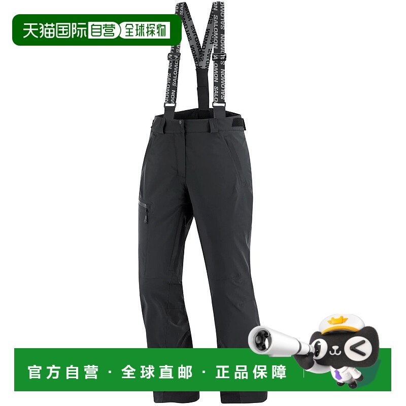 香港直邮SALOMON 女士运动裤 LC2636400DEEP AW2025 黑色 BRILLIA