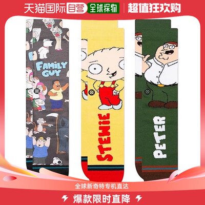 香港直邮潮奢 stance 女士Family Values Family Guy 袜子(三件装