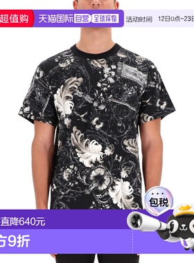 1h可退 香港直邮versace 范思哲 男士 棉质T恤 79GAH6R0JS516U23