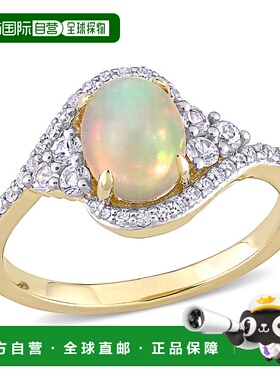 自营 mimi & max1 CT TGW 埃塞俄比亚黄蛋白石、白色蓝宝石和 1/5