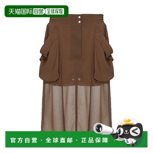 潮流穿搭 104788A21F时尚 高级感 隐藏开合半身裙 香港直邮Pinko