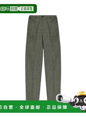 1h可退 香港直邮Moncler 盟可睐 男士 羊毛混纺长裤 J20912A00044