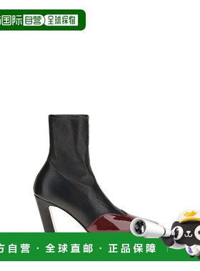 自营Khaite Leather Ankle Women's Boots - black 美国奥莱直发