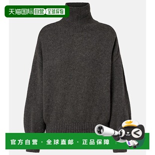 1h可退 香港直邮潮奢 KHAITE 女士 Willem 羊绒高领毛衣 grey灰色