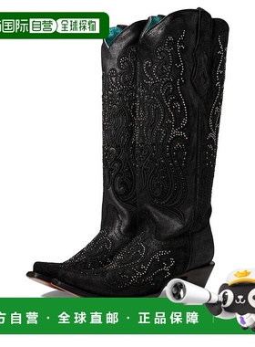 1h可退 【美国直邮】Corral C4097 女士时装靴 真皮高筒靴 水晶装