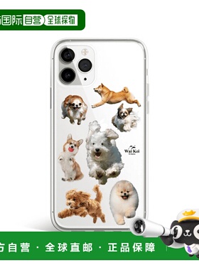 韩国直邮WAIKEI韩国小众设计师狗狗图案时尚日常手机壳YK23SSAC03