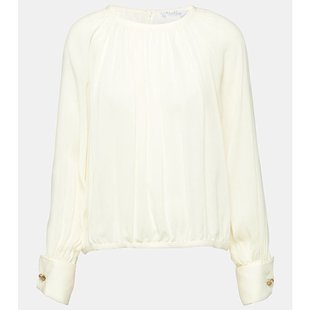 麦斯玛拉 真丝上衣 女士 crêpe 001379 Narvel MaxMara