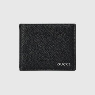 GUCCI 饰标识双折钱包 古驰 男士