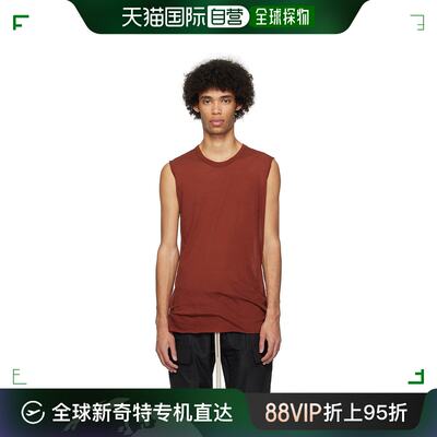 香港直邮潮奢 Rick Owens 瑞克 欧文斯 男士 棕色 Basic 背心 RU0