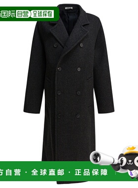 1h可退 香港直邮AURALEE 男士 深色木炭色羊毛夹克 A25AC01HDDARK