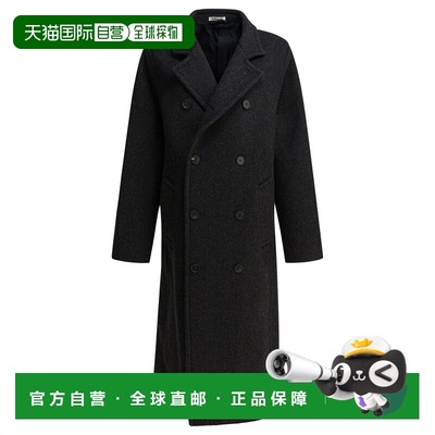 1h可退 香港直邮AURALEE 男士 深色木炭色羊毛夹克 A25AC01HDDARK