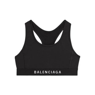 徽标细节运动文胸 Balenciaga 7441974C3B2