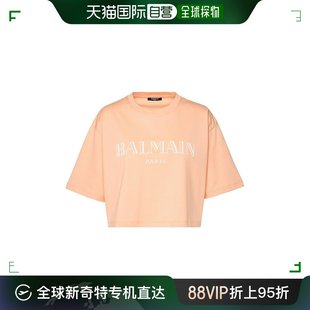 恤 圆领 女士 香港直邮潮奢 CF2EE020BC7 巴尔曼 短款 Balmain