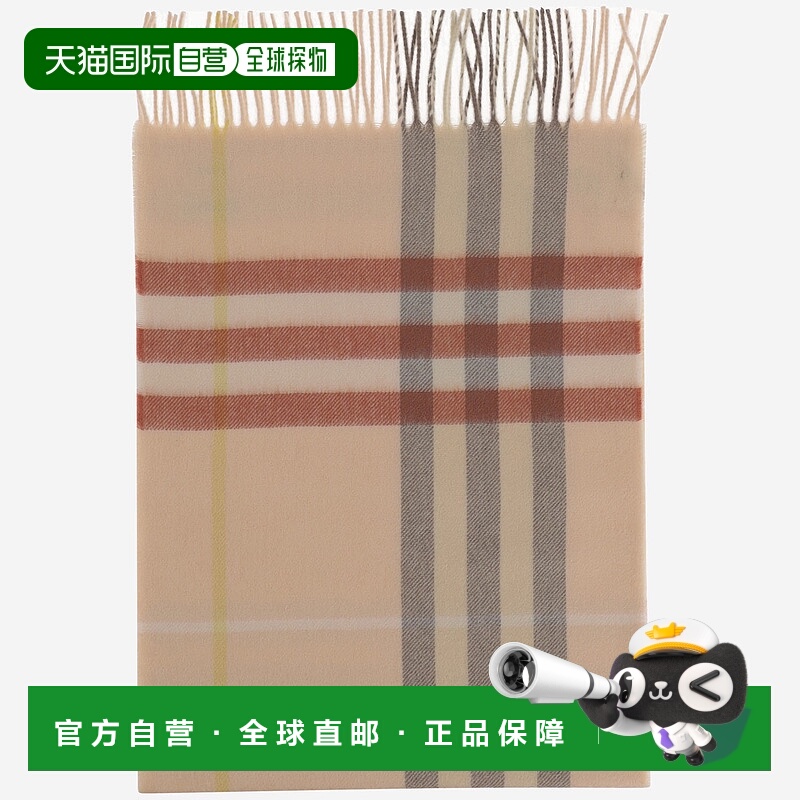 1h可退 香港直邮BURBERRY 女士围巾 8103015TEACUP SS2025 红色高