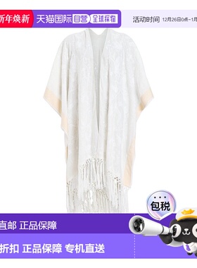 自营all saintsOtto Emb Ruana - 白色 美国奥莱直发披肩