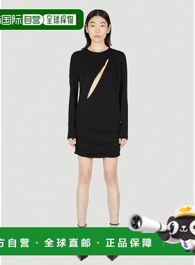 香港直邮versace 范思哲 女士 黑色 Slashed 连衣裙 10100431A012