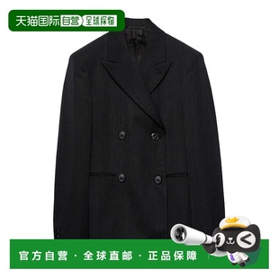 灰色 香港直邮PRADA AW2024 P500P15JXSOOOF0308 羊毛双 女士西服