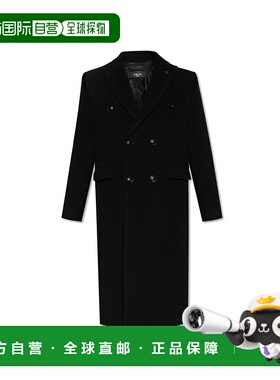 1h可退 香港直邮AMIRI 男士T恤 PS24MOS0590001 CO 黑色 Double-b