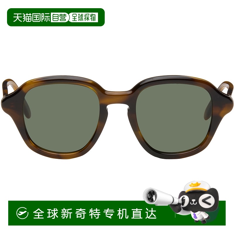 1h可退 香港直邮潮奢 LOEWE 罗意威 男士 棕色 Alpha Slim 太阳镜