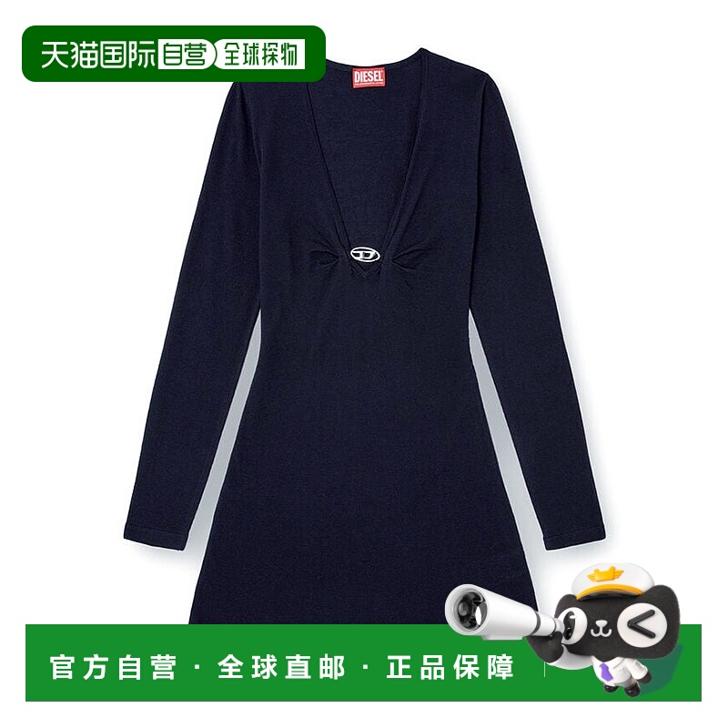 香港直邮Diesel 迪赛 女士 M-Placky 长袖连衣裙 A174540JQAB