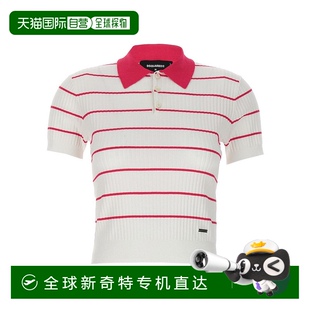 白色 自营 Polo衫 dsquared2 美国奥莱直发 条纹