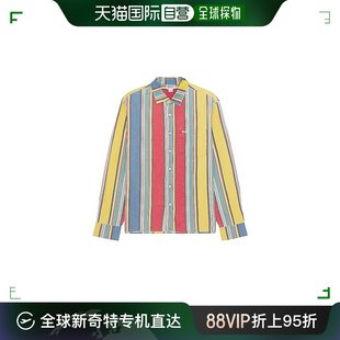 男士 多条纹长袖 Guess 衬衫 M4GH08WG2R0 盖尔斯 香港直邮潮奢