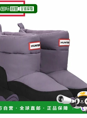 日本直邮Hunter Intrepid Wanderer 短款雪地靴男女通用黑色/梦幻