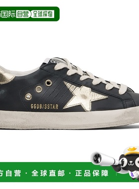 1h可退 香港直邮潮奢 GOLDEN GOOSE 女士 黑色 Super-Star Classi