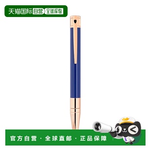 自营欧洲直邮S.T.Dupont都彭 D INITIAL男女通用蓝色/金色黄铜圆