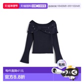 日本直邮日潮 GRL蝴蝶结珍珠针织上衣dr830
