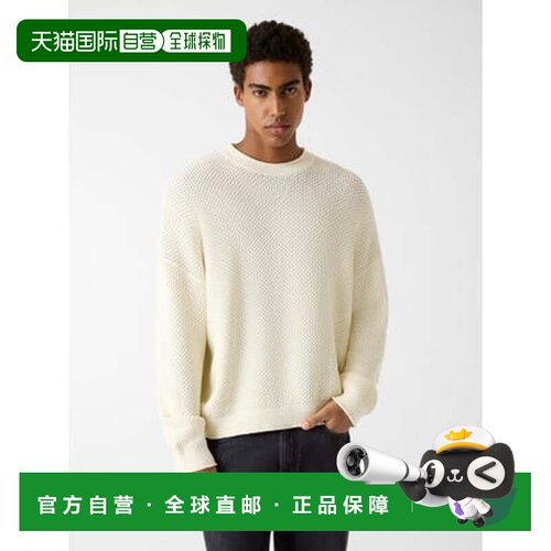 日本直邮GUESS牛仔裤长袖圆领纹理毛衣（G293）