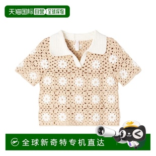 花朵钩花棉质Polo衫 1h可退 Cascadian 香港直邮ZIMMERMANN 男童